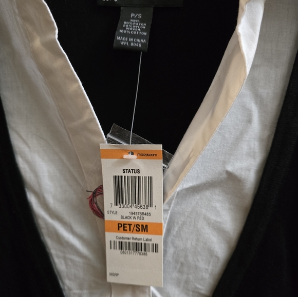 NEW INC petite faux layered look button down cardigan. - Picture 3 of 5